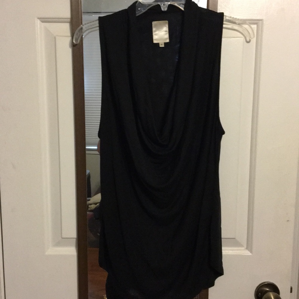 Black ZOA draped tank size Medium